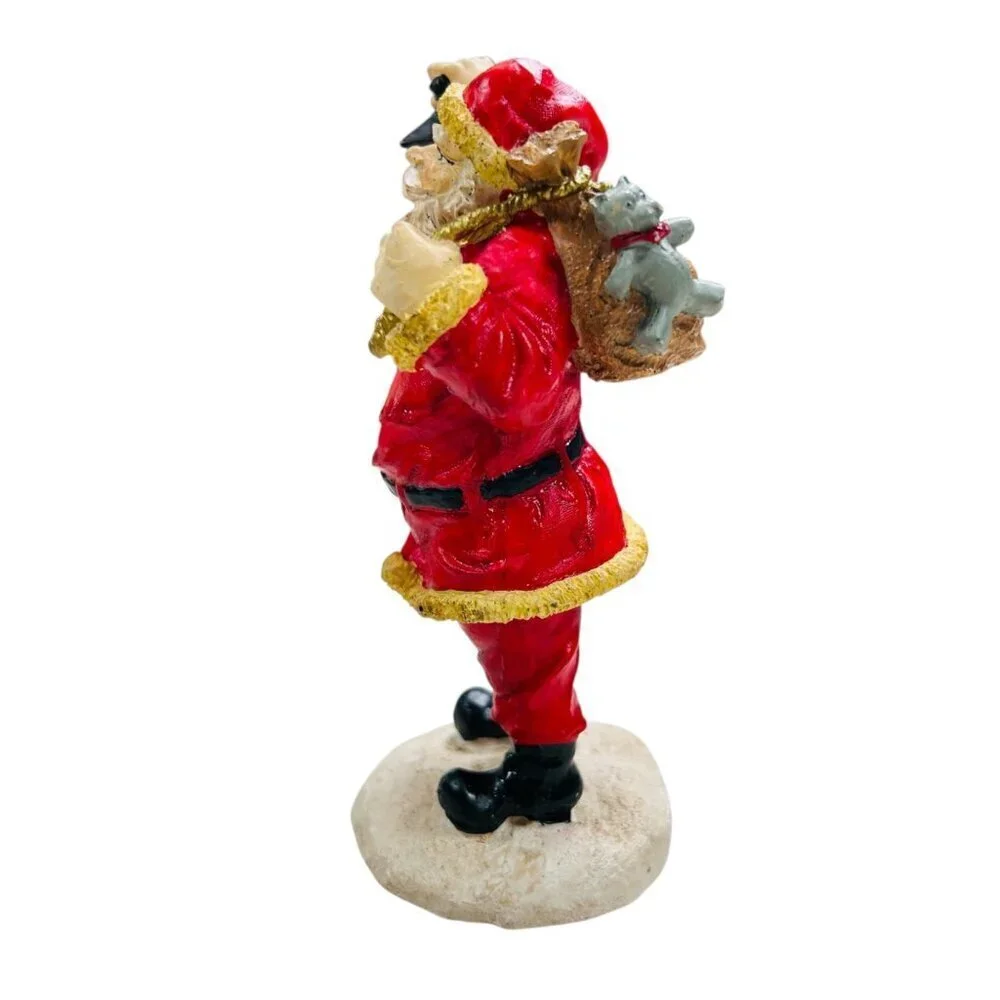 Vintage Santa Jolly Old Saint Nick Ornament Figurine Christmas